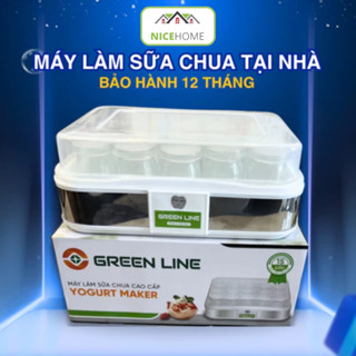 Máy làm sữa chua Green Line loại 15 cốc thủy tinh máy ủ sữa chua úp ngược tại nhà
