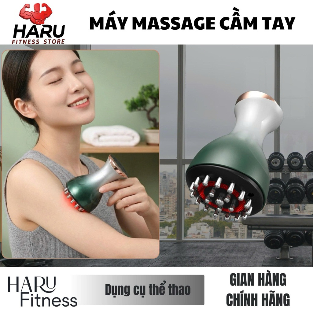 Máy Massage Cầm Tay Haru Plus HR78 – 35 Mức Rung, Massage Sâu, Giảm Đau Cơ, Dùng Tại Nhà