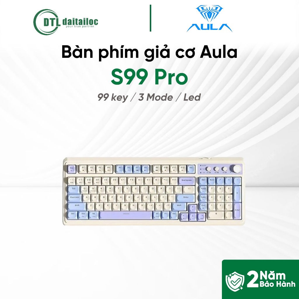 Bàn phím giả cơ Aula S99 Pro | Chính hãng | Bảo Hành  24 Tháng