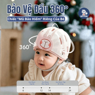 Nón Bảo Vệ Đầu Cho Bé GutyKids Mũ Bảo Hiểm Cho Bé Tập Đi Chống Va Đập, Bảo Vệ An Toàn Cho Bé