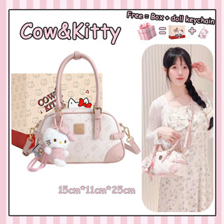 Cow&kitty Túi xách màu hồng Manyrare Túi xách nữ dễ thương Du lịch nhỏ tiện lợi Size 15x11x25cm