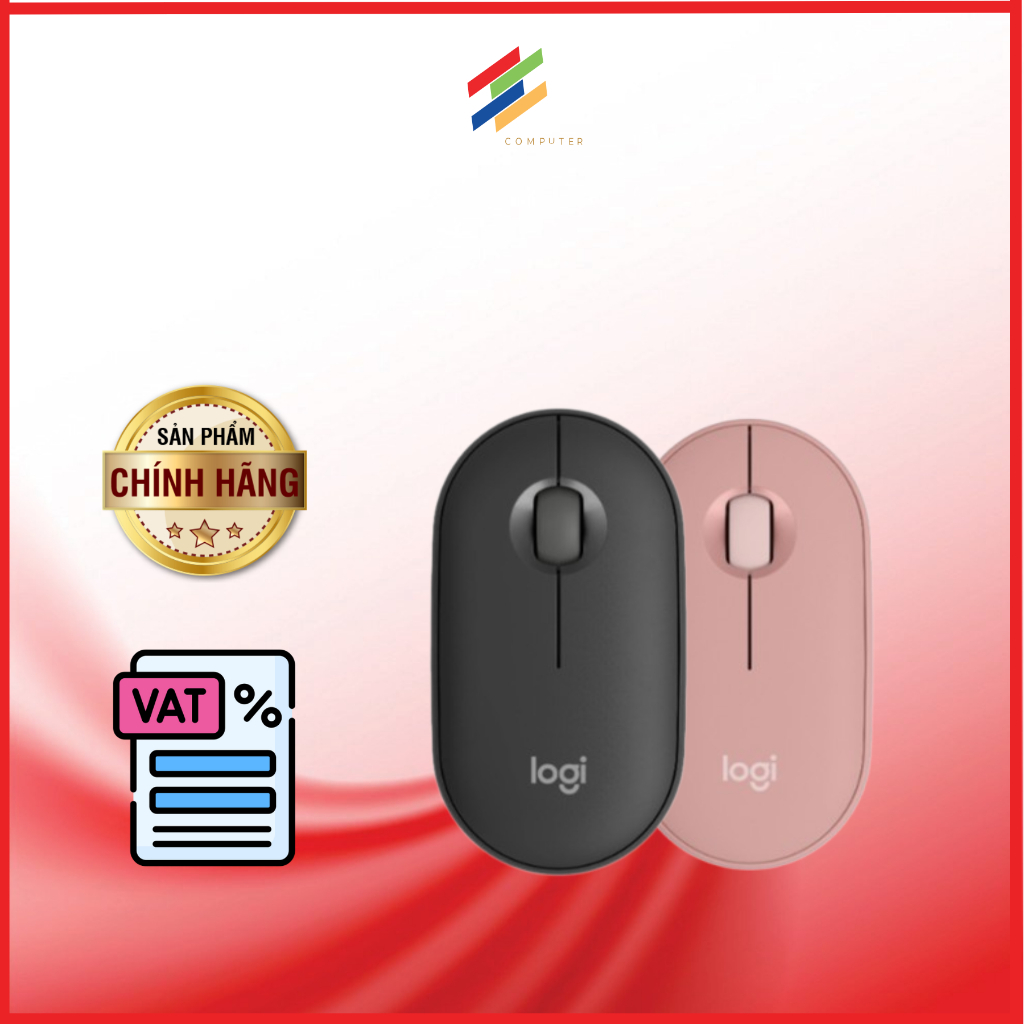 Chuột không dây Bluetooth Logitech PEBBLE MOUSE 2 M350S - Hàng chính hãng bảo hành 1 năm