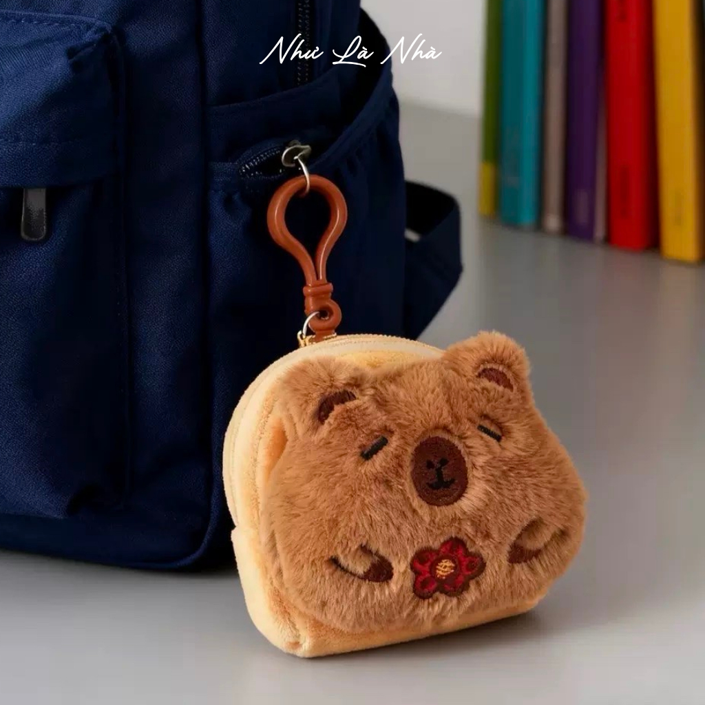 Móc Khóa Thú Bông Capybara Bánh Mỳ Cute| Như Là Nhà Bloom Box