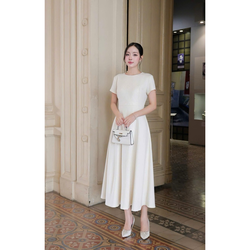 Lumi Dress Meoew House Thời Trang Trung Niên Form Chiết Eo