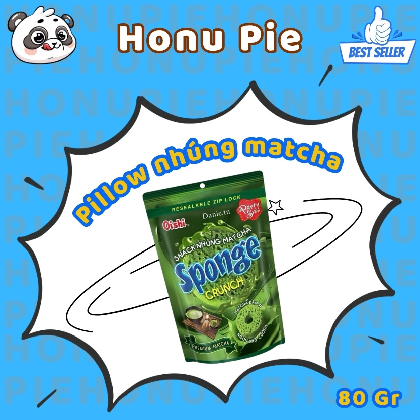 [Hàng sẵn - Hỏa tốc] Oishi Pillow Vị Matcha 80g - Túi zip – Ăn Vặt Giòn Tan – Snack Ngon Giá Rẻ