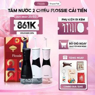 [GIÁ 828K TẠI LIVE SHOP] Tăm Nước 2 Chiều Flossie Ultra Vòi Phun 2 Chiều Đầu Xoay 360 Độ Phù Hợp Người Niềng Răng, LIS