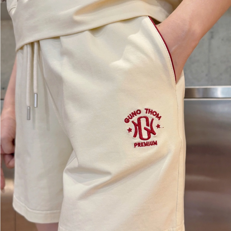 [BST THƠM MÁT] Bộ Quần Áo Nam Nữ Raglan Cộc Tay GUNO Vải Cotton Thơm Mềm Mát Logo Thêu 26BG26/BB41 | BigBuy360 - bigbuy360.vn