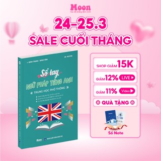 Sổ tay tổng ôn ngữ pháp Tiếng anh Moonbook cỡ A5