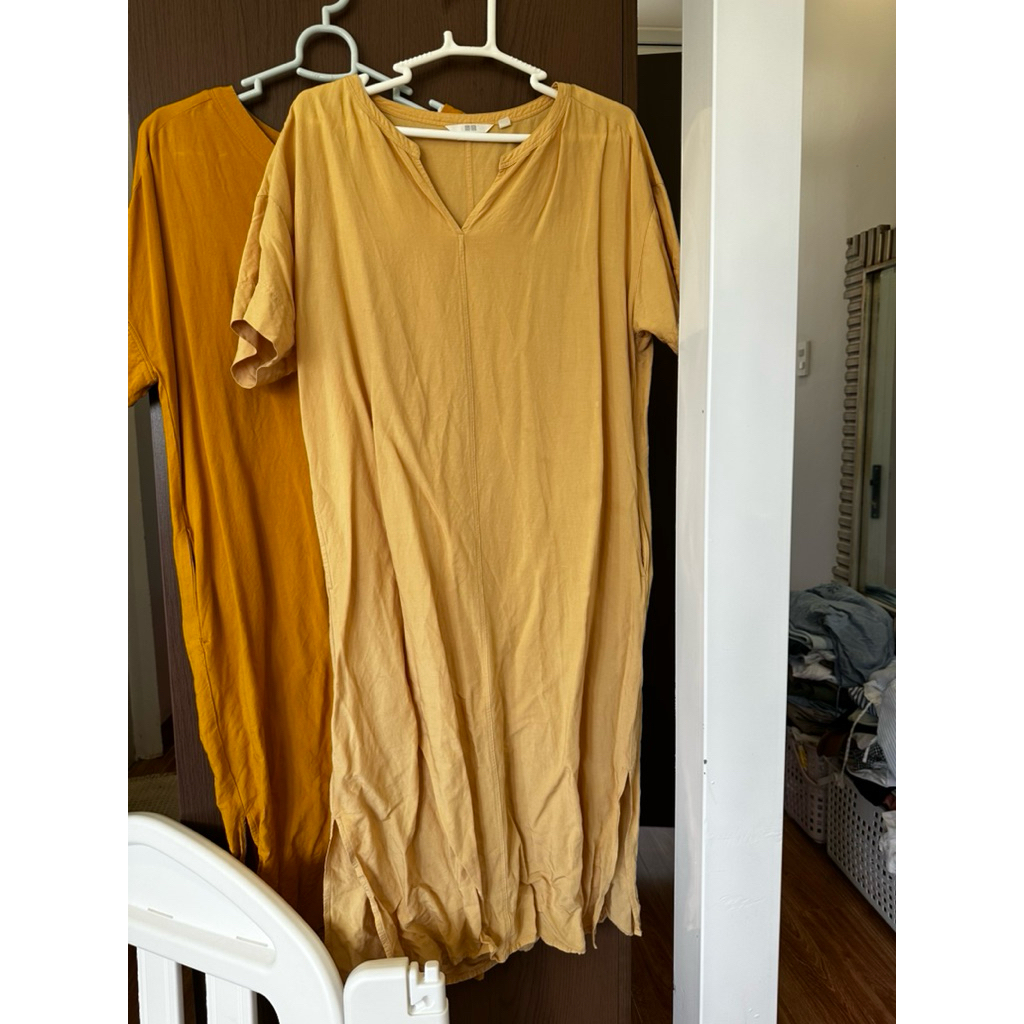 Thanh lý váy linen Uniqlo Auth