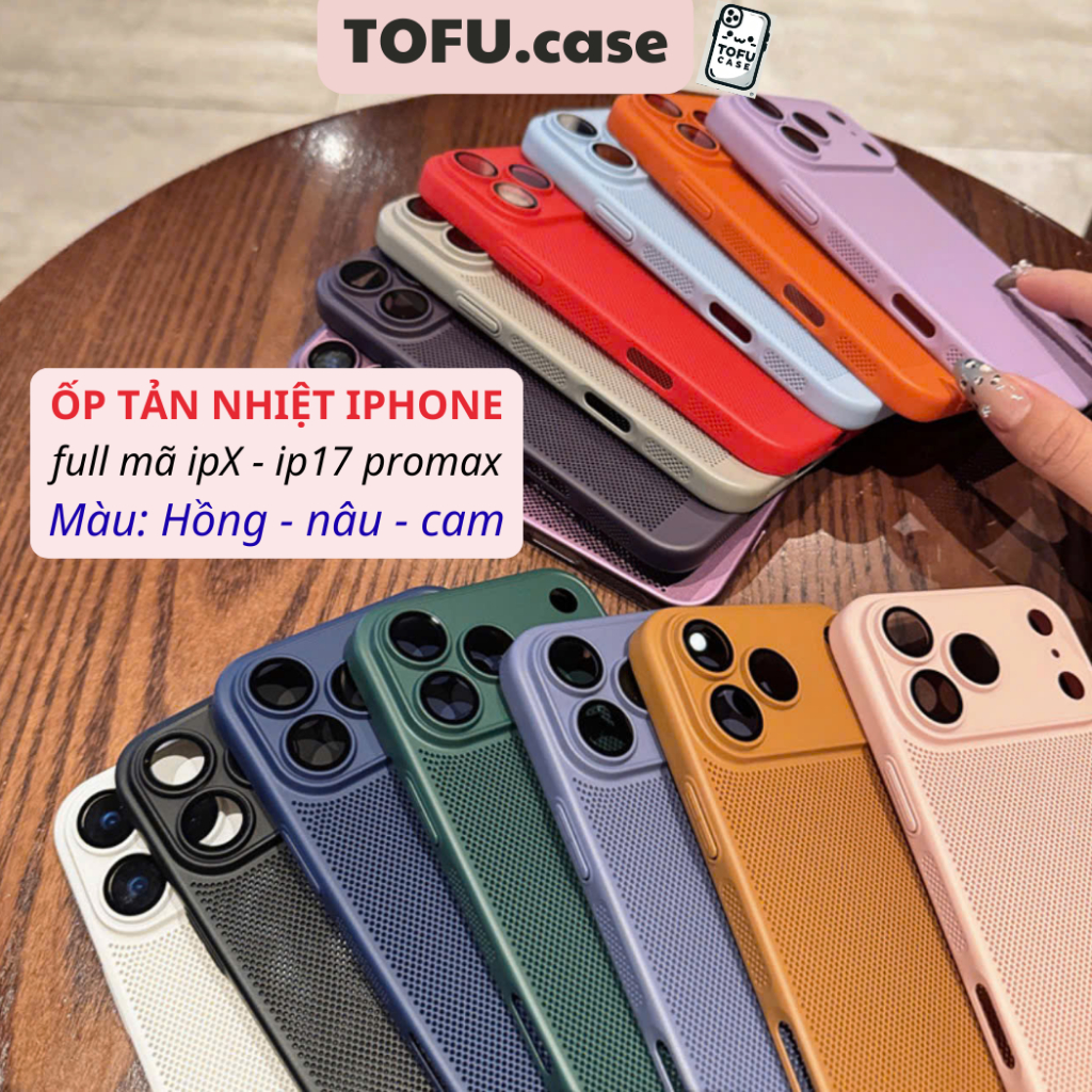 Case iPhone Tản Nhiệt Thiết Kế Lưới Mac Pro – Thoáng Khí, Chống Nóng Khi Chơi Game