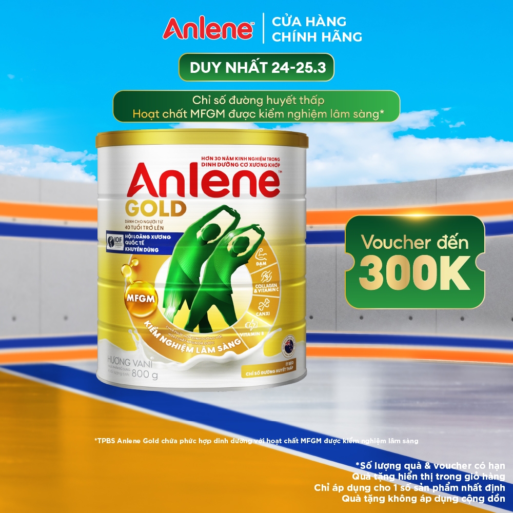 Sữa Bột Anlene Gold Hương Vani 800g