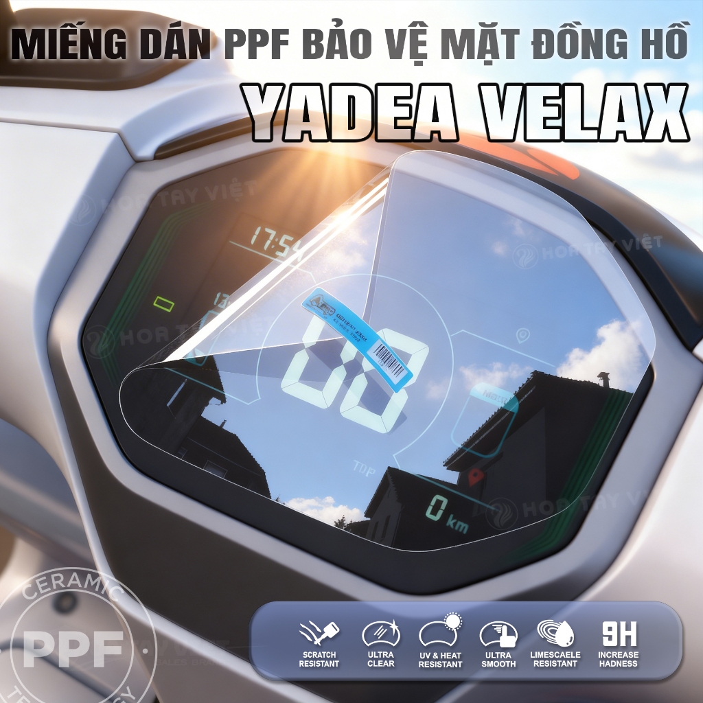 Yadea Velax Miếng dán mặt đồng hồ Velax xe máy điện chống trầy và bảo vệ màn hình xe