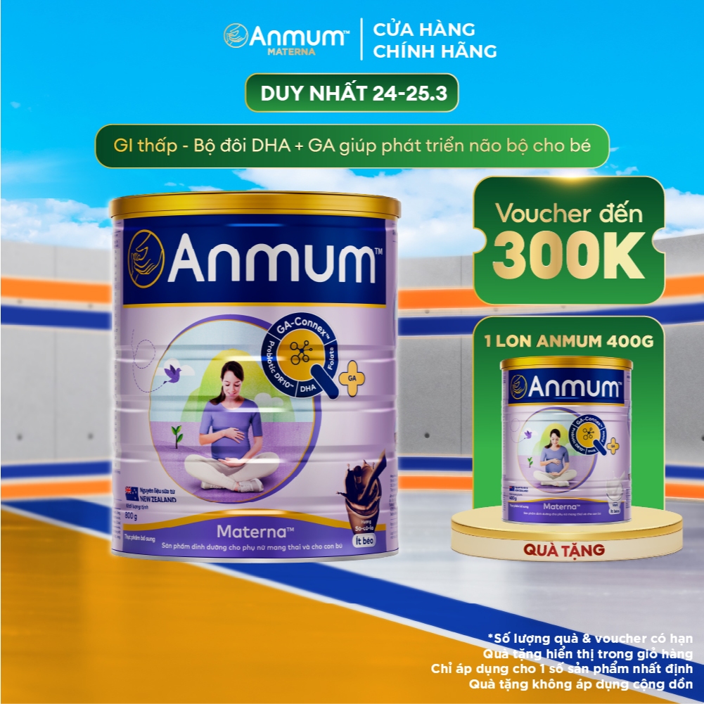 Sữa Bầu Anmum Materna Hương Chocolate 800g