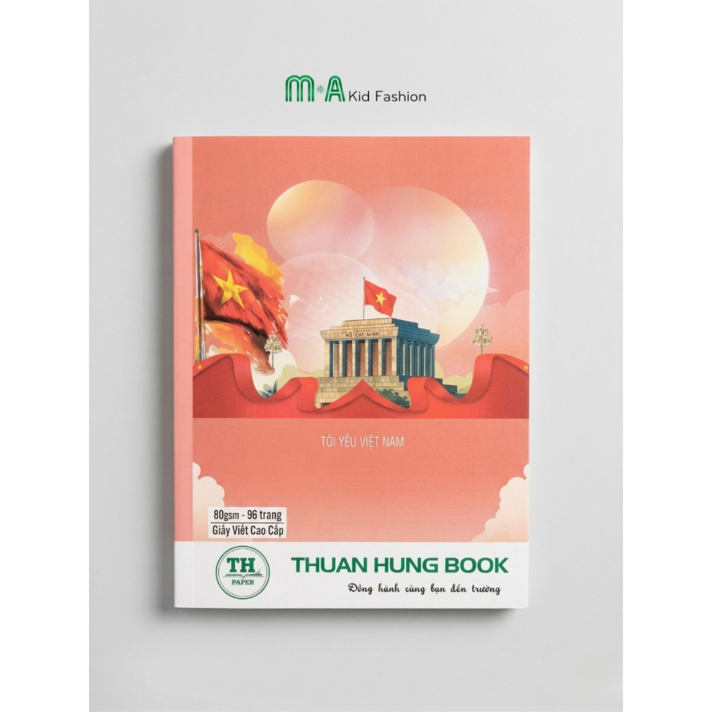 Tập Ô Ly 96 Trang Cao Cấp Định Lượng 80 Gsm In Hình Dễ Thương, Lốc 10 Cuốn, Bìa Cứng, Giấy Dày, Vở 4