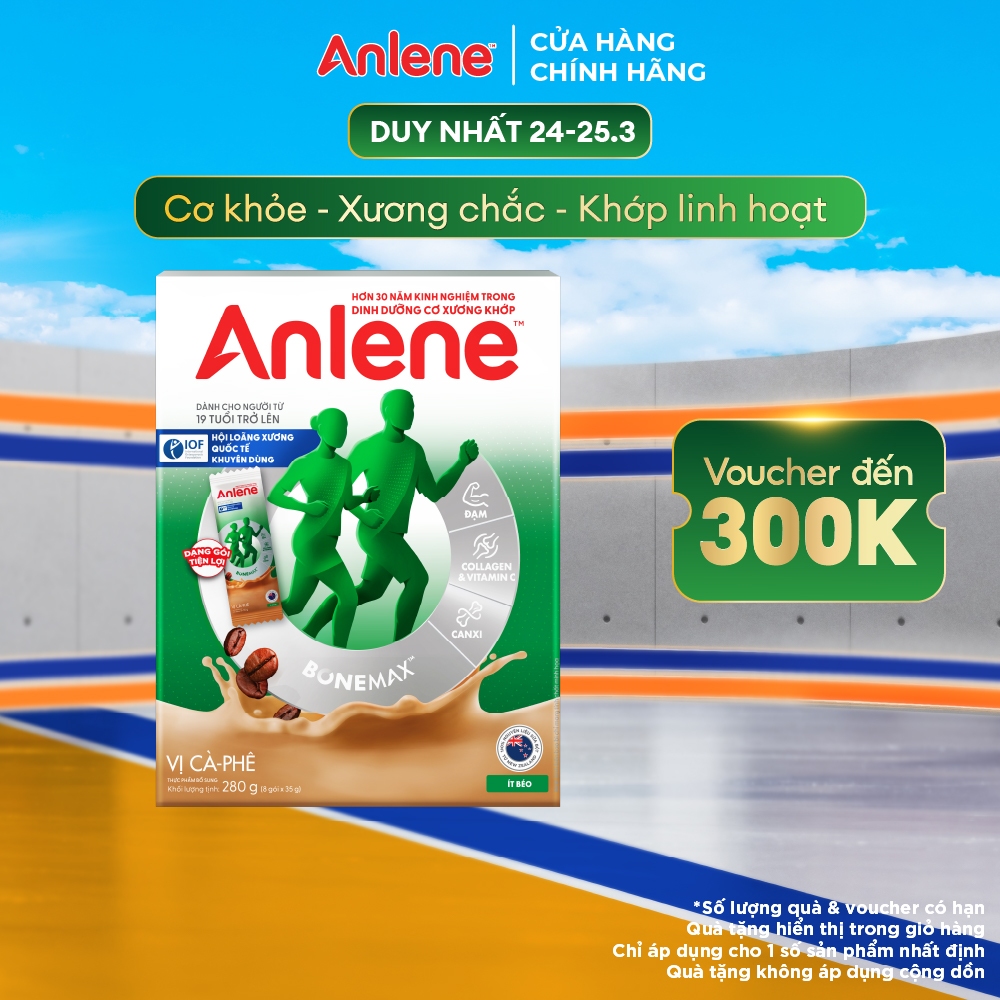 Sữa Bột Anlene Cà phê hộp 280g
