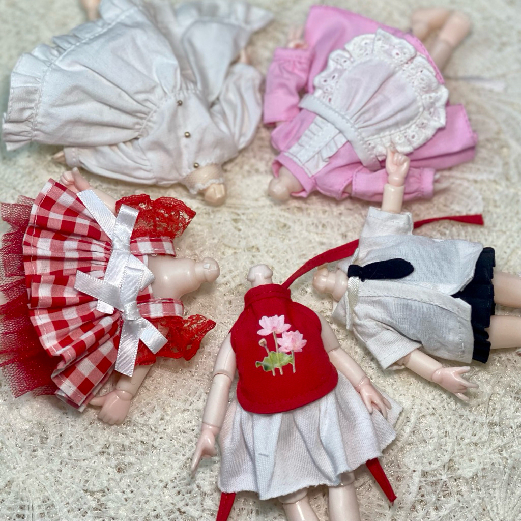 Quần áo búp bê 1/8 búp bê bánh gạo 16cm