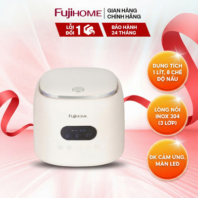 Nồi cơm điện 1 Lít Fujihome RC10ALS - Công nghệ Fuzzy Logic, thiết kế hiện đại – nhỏ gọn – đa năng
