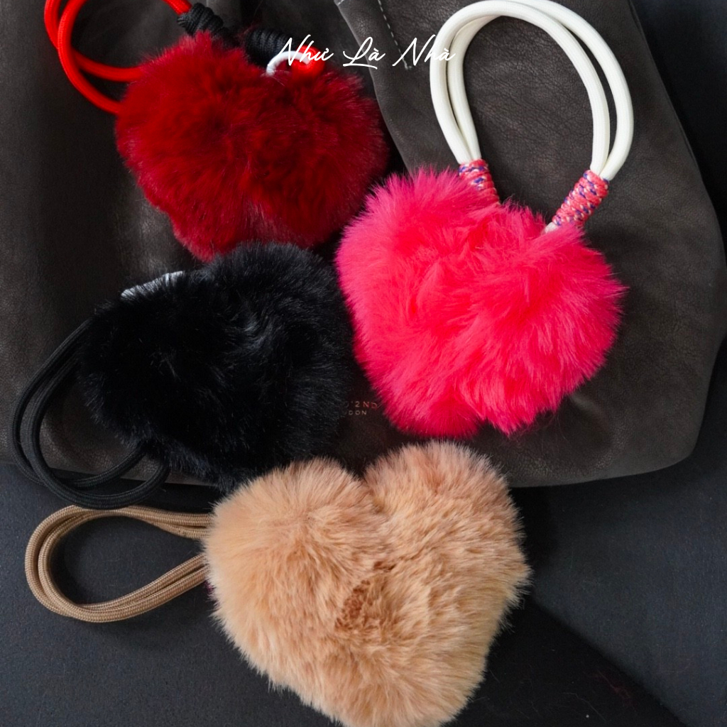 Móc Khóa Trái Tim Dễ Thương Treo Túi Xách | Như Là Nhà Bloom Box