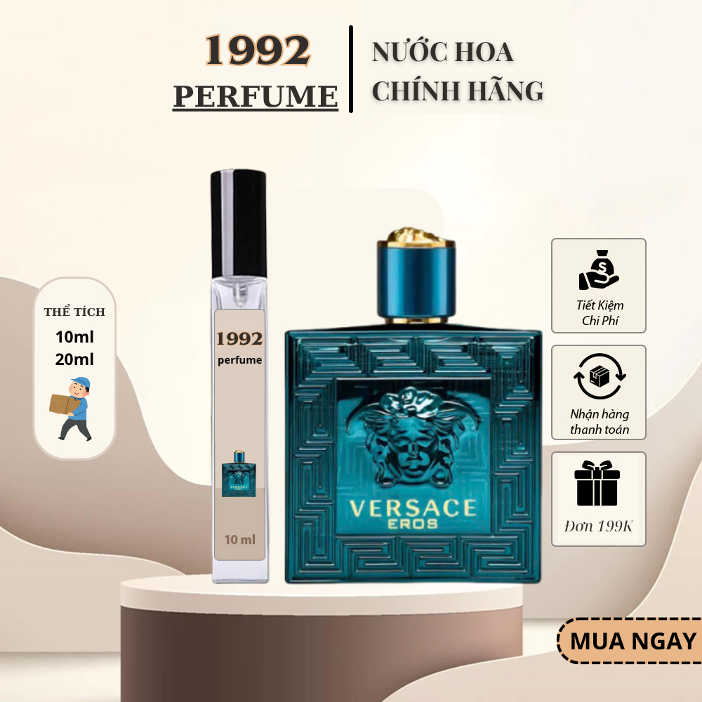 Nước hoa nam Versace Eros EDP chiết 10ml mùi hương đầy nam tính và mạnh mẽ - 1992 PERFUME
