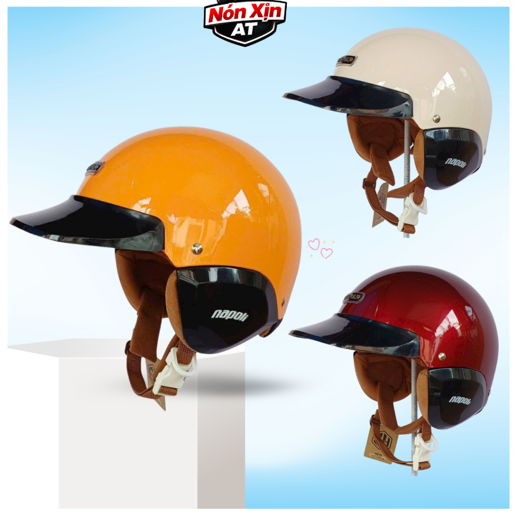Mũ Bảo Hiểm Napoli Chính Hãng N039 Honda Nhật 3/4