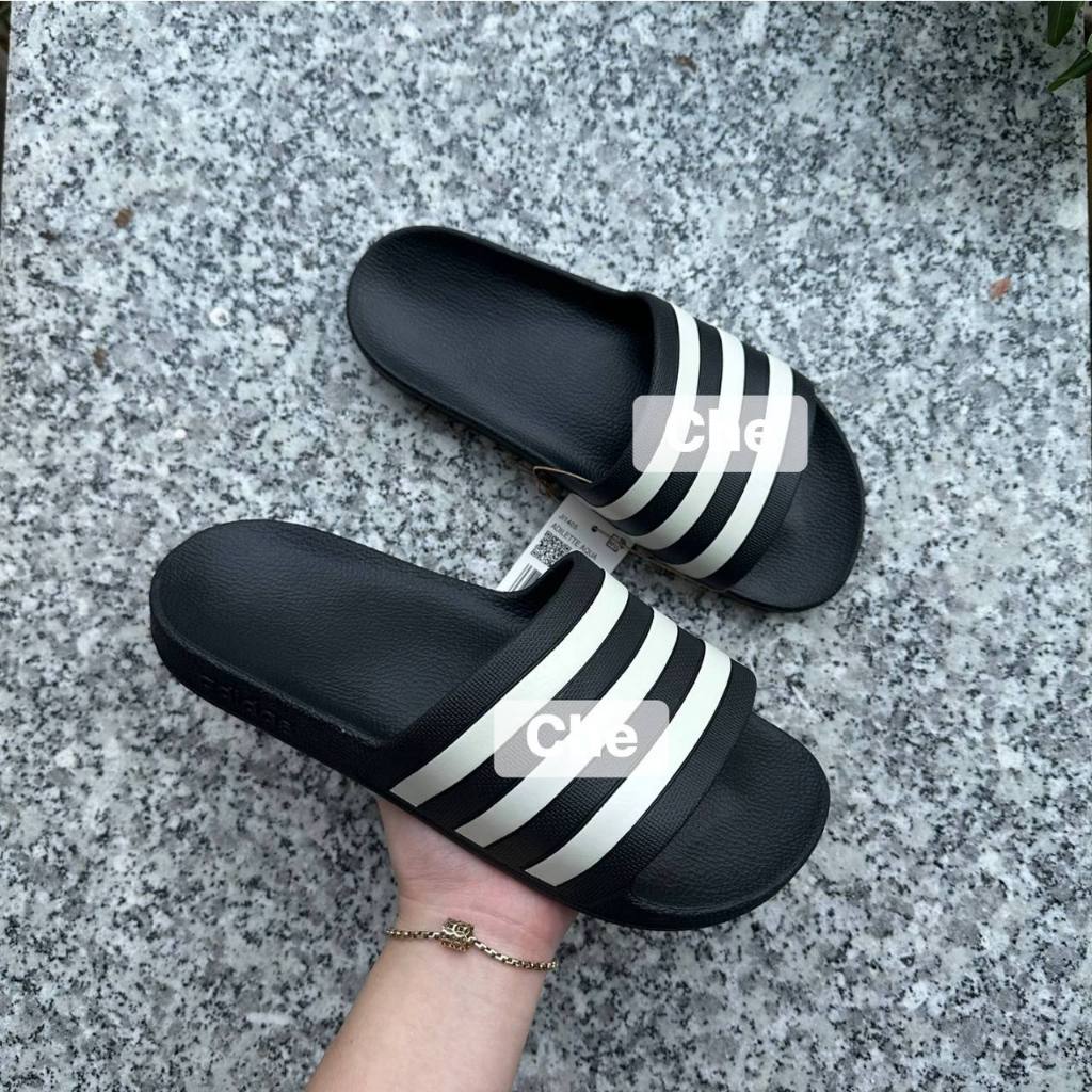 [Chính Hãng] Dép Adilette Aqua Thể Thao Thời Trang Màu Đen Nam Nữ Có Sẵn IF7371/F35543