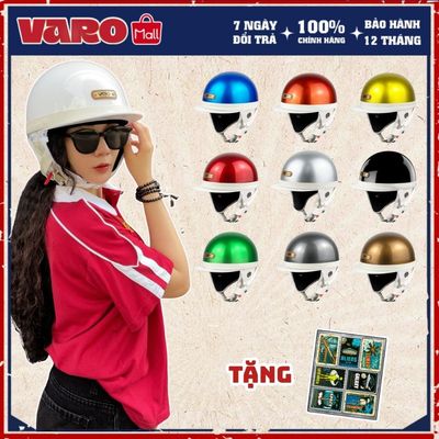Mũ Bảo Hiểm Nửa Đầu VARO Bosozoku Limited Edition Phong Cách Nhật Bản Freesize Đủ Màu Kèm Ốp Tai