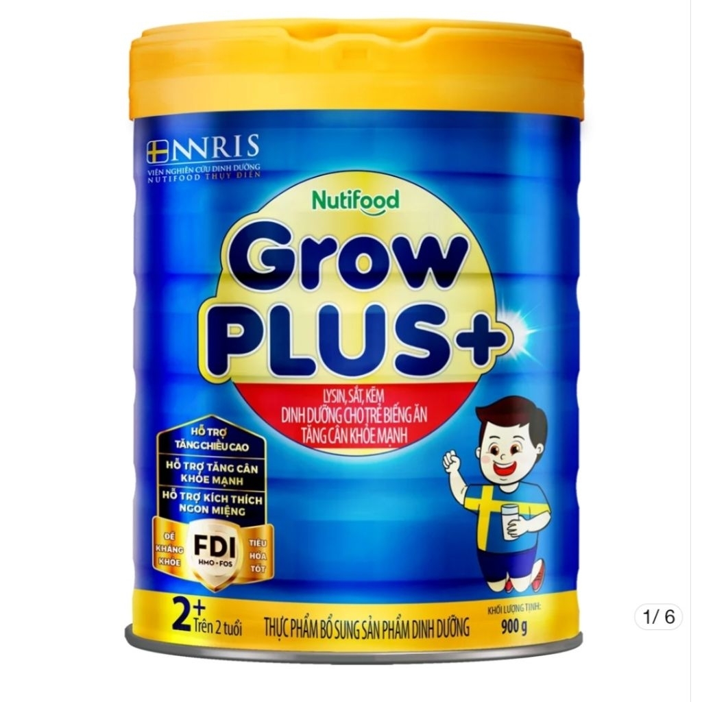 Sữa bột GrowPlus Xanh1+/ 2+ lon 850g