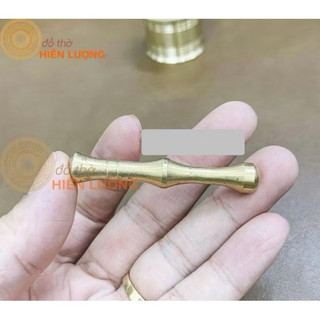 Cối Giã Trầu Bằng Đồng Thau Vàng Bóng Hàng Đẹp Đường Kính 3cm