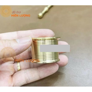 Cối Giã Trầu Bằng Đồng Thau Vàng Bóng Hàng Đẹp Đường Kính 3cm