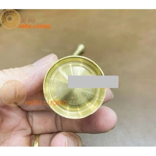 Cối Giã Trầu Bằng Đồng Thau Vàng Bóng Hàng Đẹp Đường Kính 3cm
