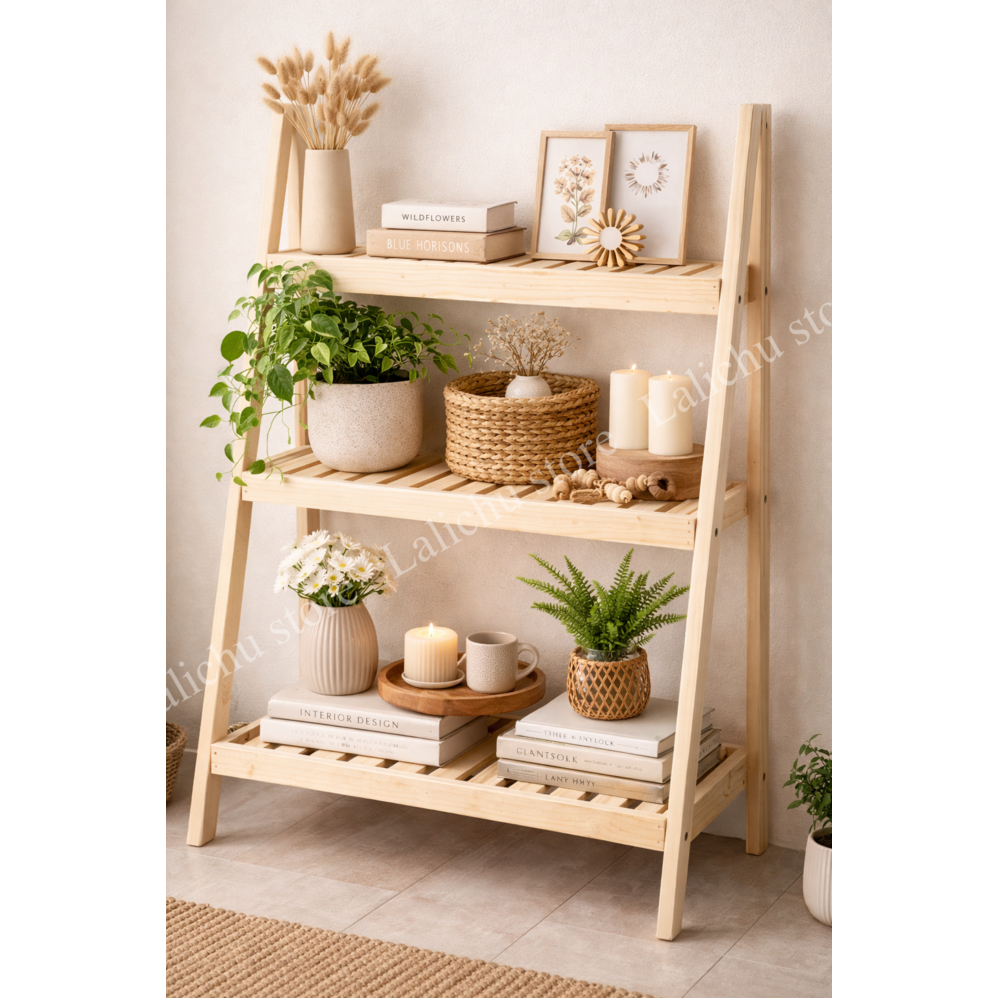 Kệ Gỗ Chữ A 3 Tầng Kệ Để Hoa Chậu Cây Trang Trí Nhỏ Gọn