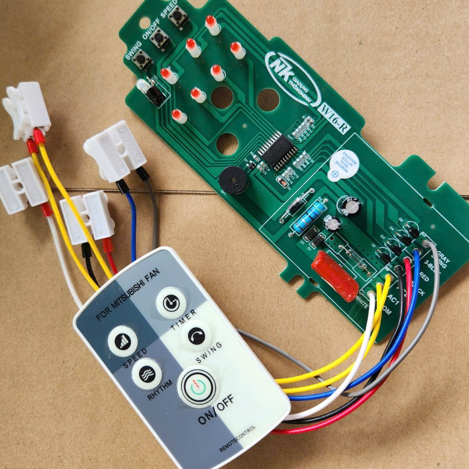 [NF-FAN] Bo Mạch Quạt Treo Tường MITSUBISHI W16-R❤️W16RT Bo Quạt Từ Xa Mitsu❤️Mạch Quạt Điều Khiển T