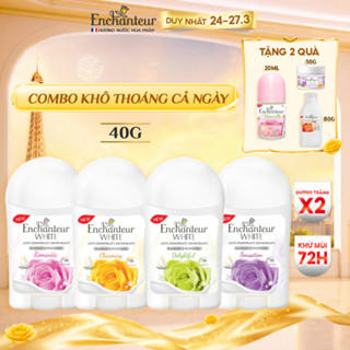 Sáp Khử Mùi Enchanteur Khô Thoáng Dưỡng Trắng từ Niacinamide Hương Nước Hoa Pháp Cao Cấp 40g