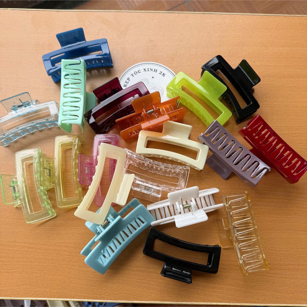 SET SỈ 120C ( 10 VỈ SỈ ) KẸP 14 RĂNG CHỮ NHẬT #TQ07 - Kẹp tóc xinh 2k