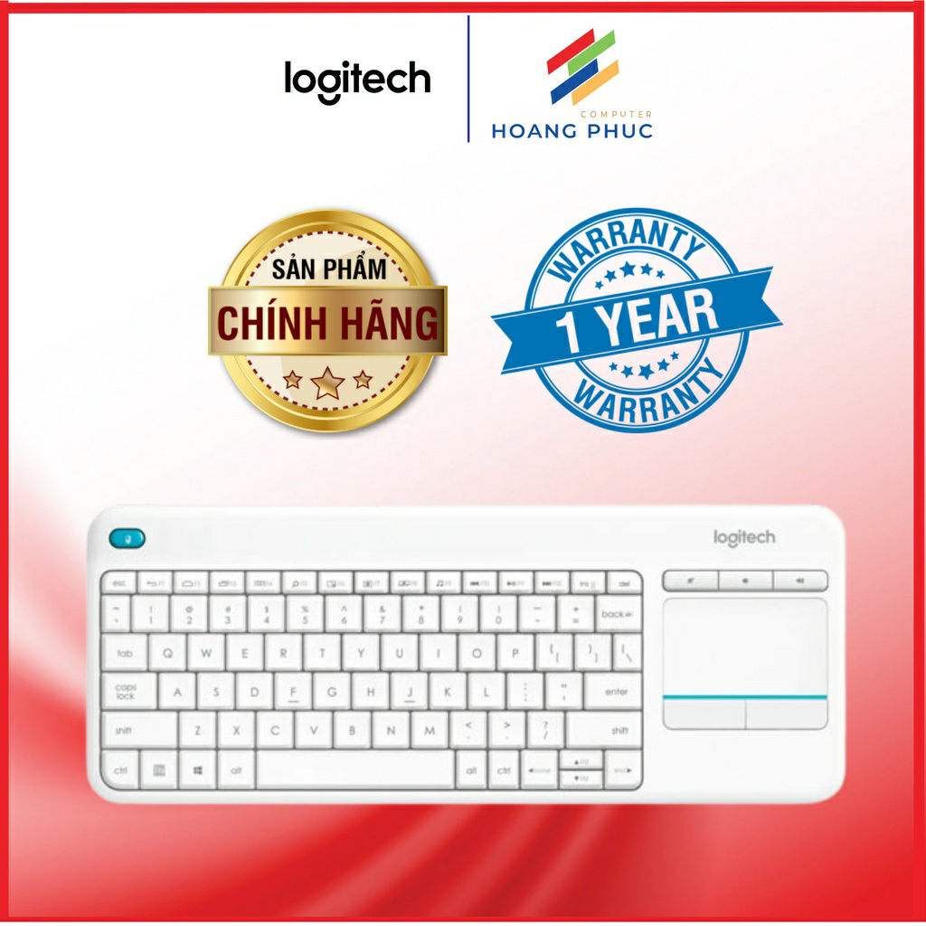 Bàn phím không dây Logitech K400 Plus (USB Receiver) - Hàng chính hãng