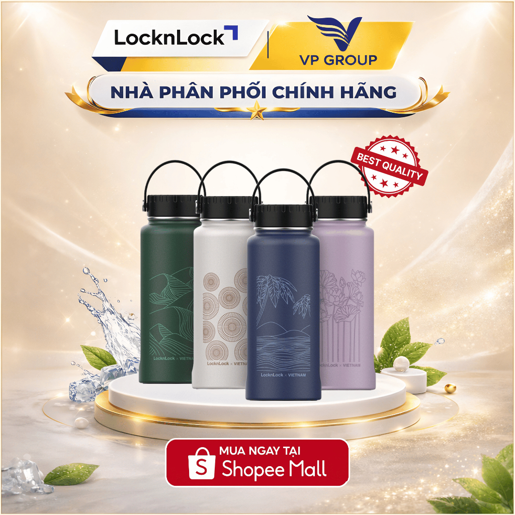 Bình giữ nhiệt LocknLock Riga Tumbler phiên bản Việt Nam 897ml (4 mẫu) LHC4160