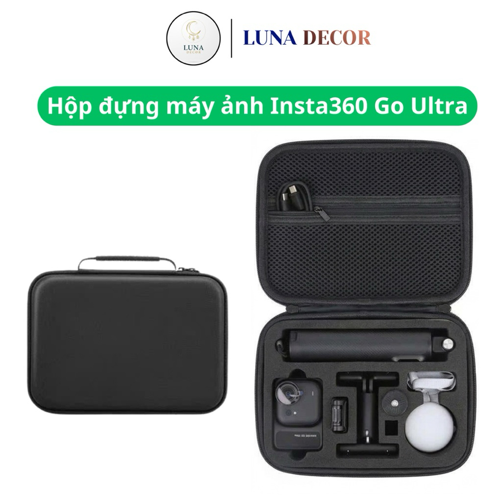 Hộp Đựng Insta360 GO Ultra Chống Sốc – Túi Bảo Vệ Camera Insta360 GO Full Phụ Kiện