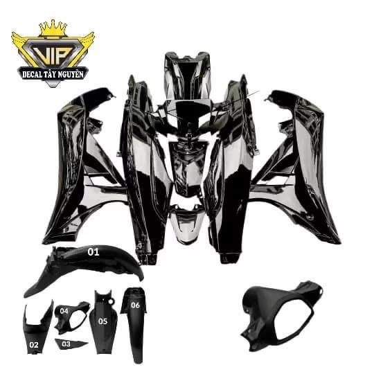 Dàn áo đen bóng cho sirius 50/110