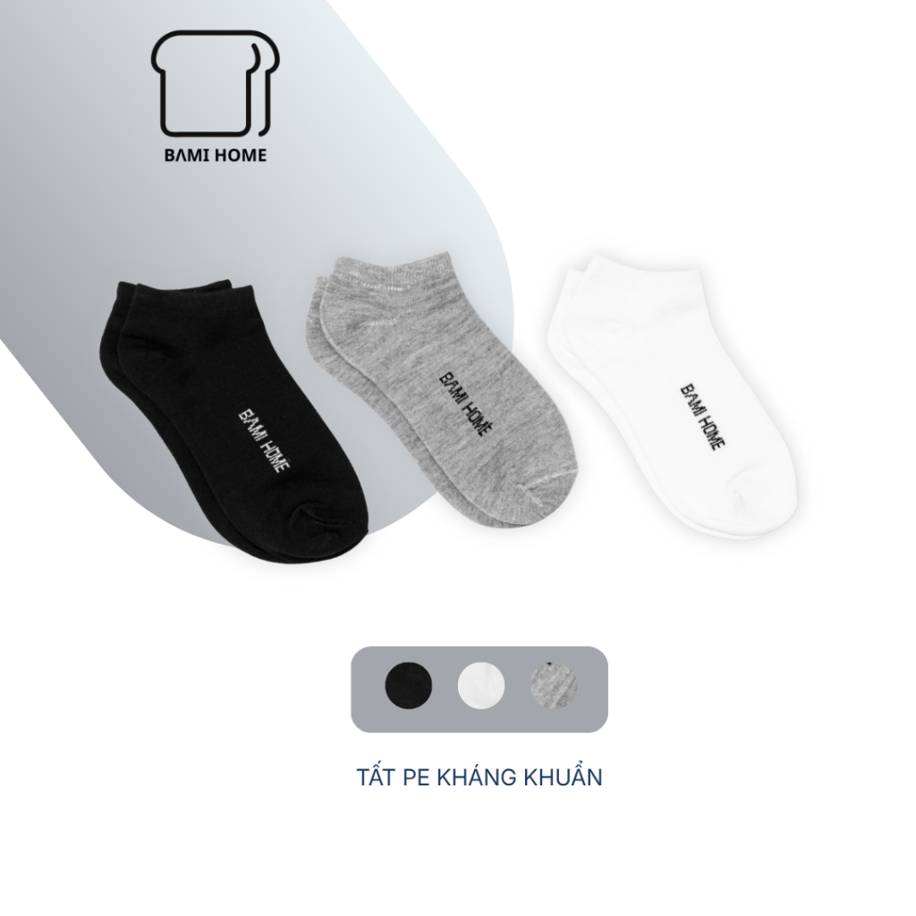 Tất cổ ngắn PE kháng khuẩn - thương hiệu BAMI HOME T01