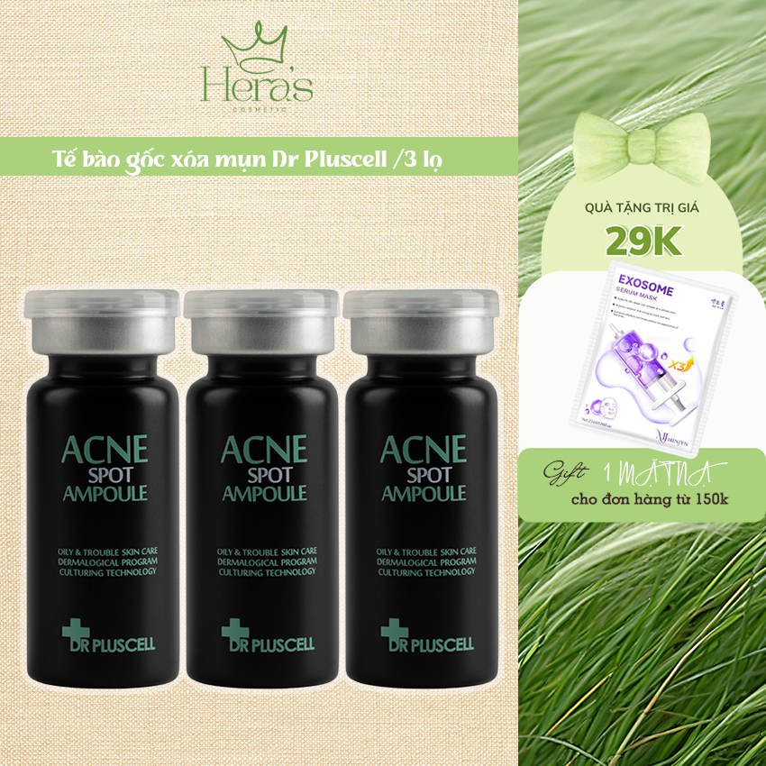 Combo tế bào gốc mụn thâm Dr Pluscell_ 3 lọ/ 8ml