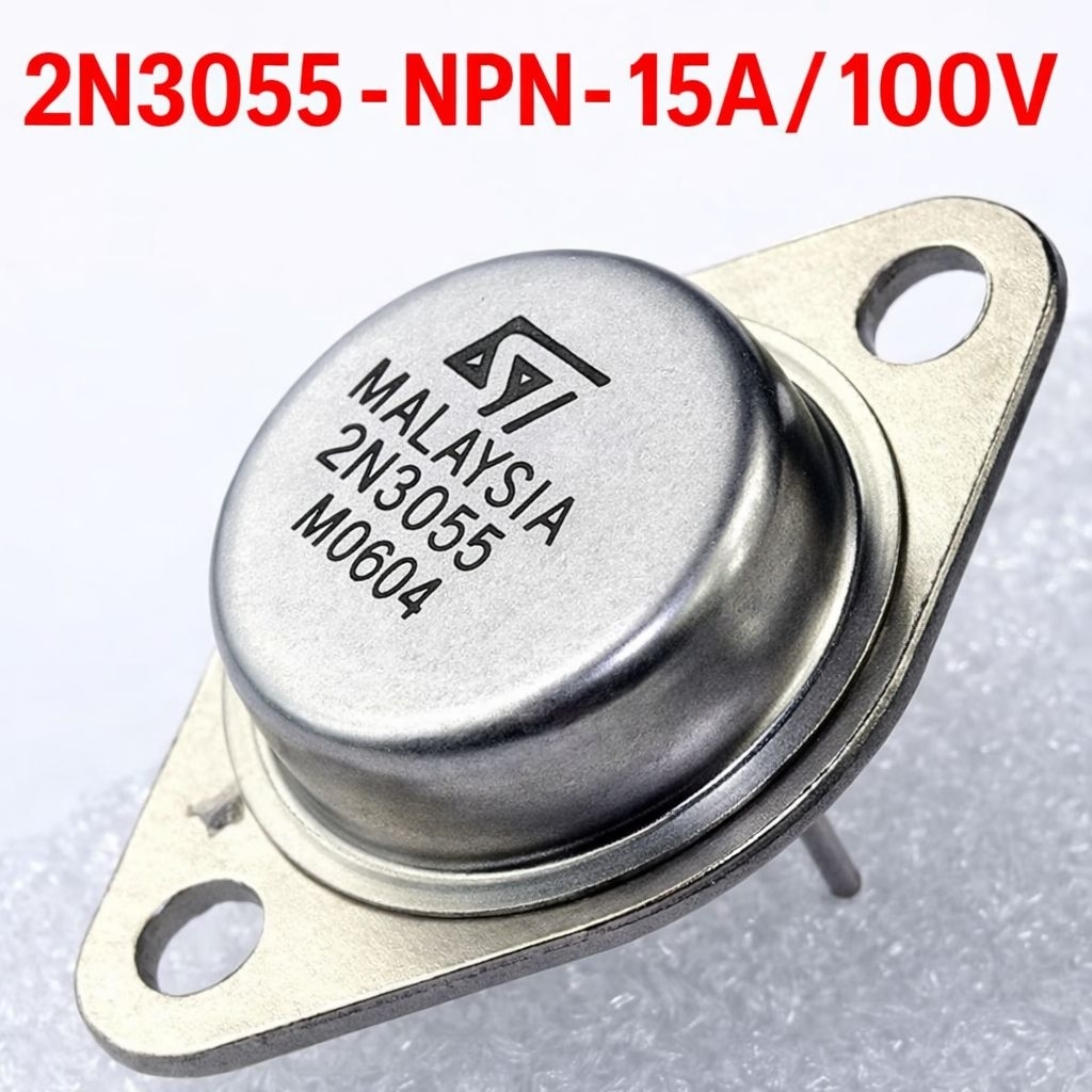 2 Con Transistor Công Suất 2N3055 NPN 15A 100V – Sò Công Suất TO-3 Chính Hãng, Dùng Cho Ampli, Nguồn