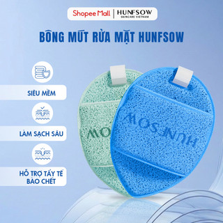 [BIG SALE]Bông Mút Rửa Mặt HUNFSOW Hình Giọt Nước – Mút Rửa Mặt Siêu Mềm, Làm Sạch Da, Dùng Ướt Khô