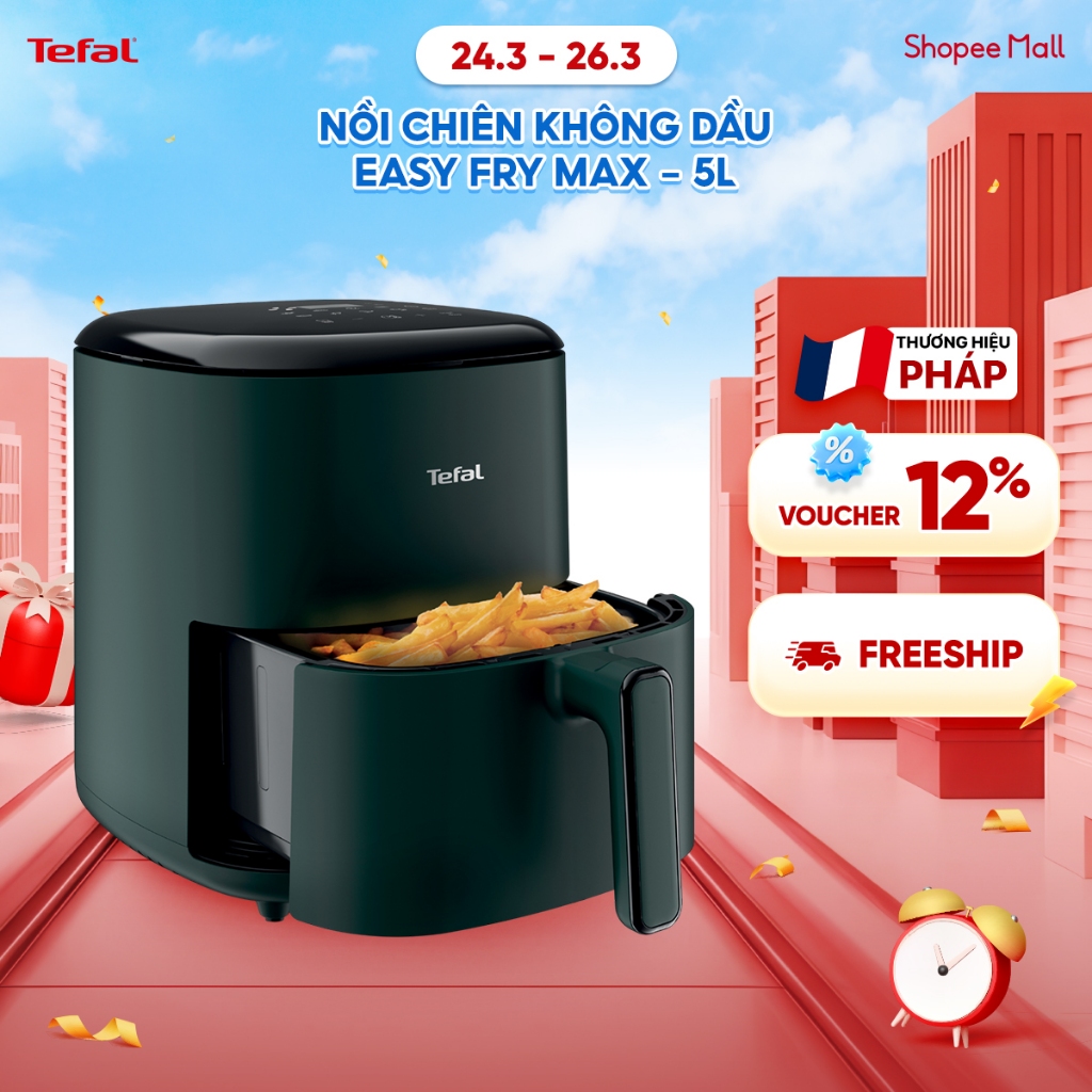 Nồi chiên không dầu điện tử Tefal Easy Max 5L EY245310