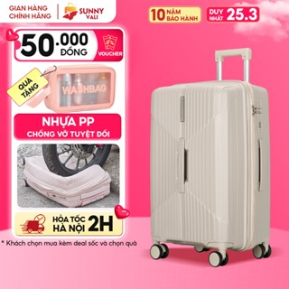 Vali kéo du lịch thời trang SUNNY SV15/CHOCO tích hợp nhiều tính năng (size 20/24/28)
