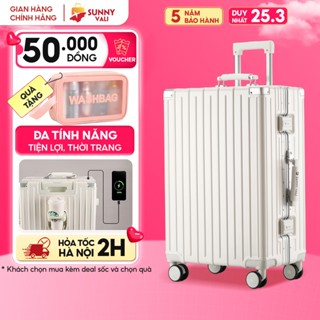 Vali du lịch SUNNY LUMI LM01/RAYMOND CAO CẤP- Vali nhựa PC + ABS khung nhôm xách tay, kí gửi 20/24 và 28 inch
