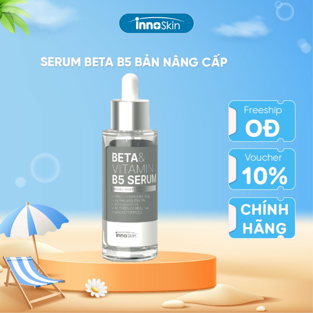 Serum Phục Hồi Da Innoskin Beta & Vitamin B5 Serum 50Ml - Làm Sáng, Cấp Ẩm, Phục Hồi Da