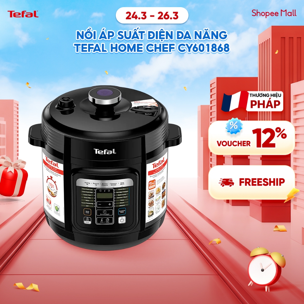 Nồi áp suất điện đa năng Tefal Home Chef CY601868
