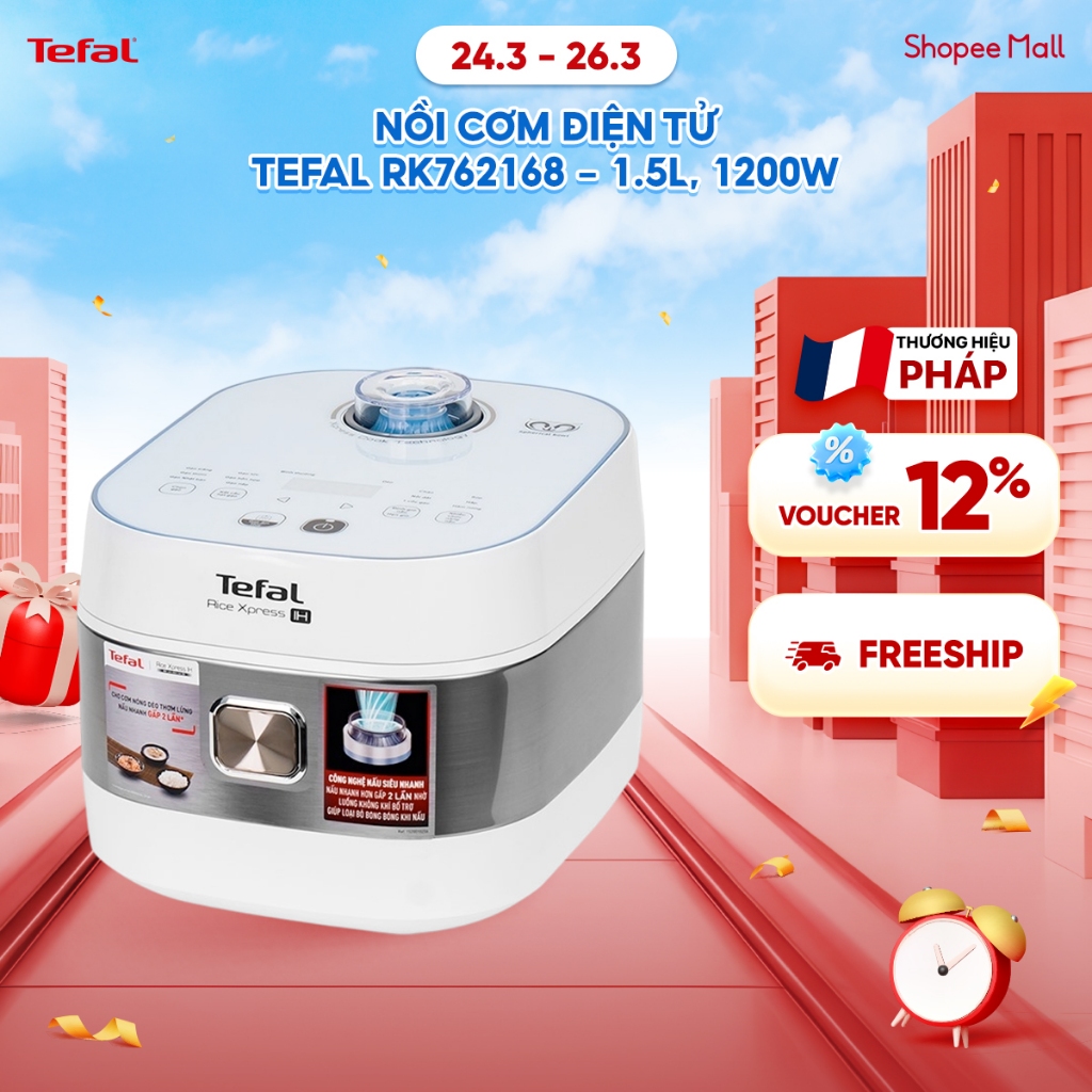 Nồi cơm điện tử Tefal RK762168 - 1.5L, 1200W