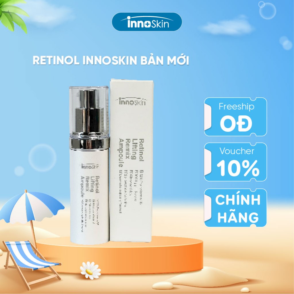 Tinh Chất Retinol Innoskin Lifting Remix Ampoule 30ml ( Mẫu Mới) Làm Chậm Lão Hóa, Cải Thiện Độ Đàn 