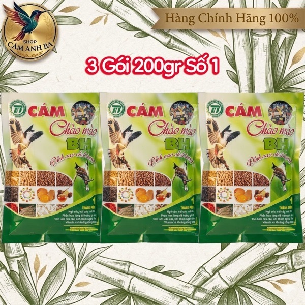 Combo Cám Chào BH - Số 1 - Số 2 & 3in1 - Cám Chào Mào BH